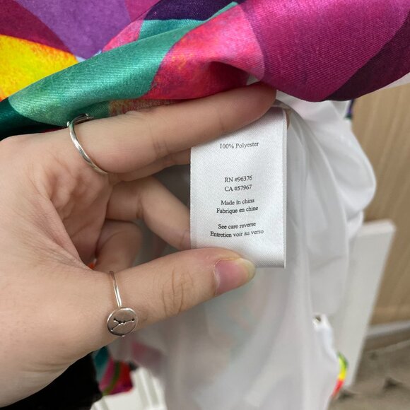 Samuel Dong Pink Print Dress Size M NWT - Picture 5 of 5